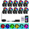 T-SUNUS Illuminazione per Laghetto a LED Subacqueo, LED Sommergibili con Controllo APP Bluetooth Dimmerabile IP68 Illuminazione Subacquea RGB per Giardino Partito Piscina 10 in 1