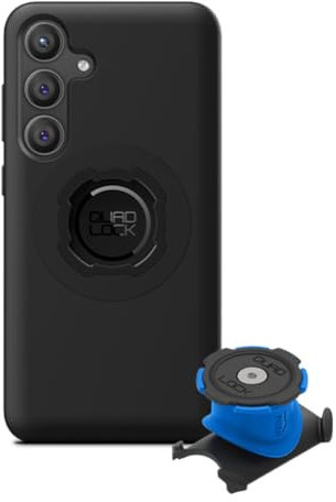 QUAD LOCK Vorbau/Lenker Handyhalterung Fahrrad Kit mit Samsung Galaxy S24 Plus MAG Hülle