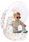 AirSwim Inflatable Baby Seat with Detachable Canopy and Built-in Pump, Inflatable Baby Chair for Babies 3 Months and Up, Bumbo Seat for Babies, Infant Blow Up Chair for Outdoor Indoor, Whale