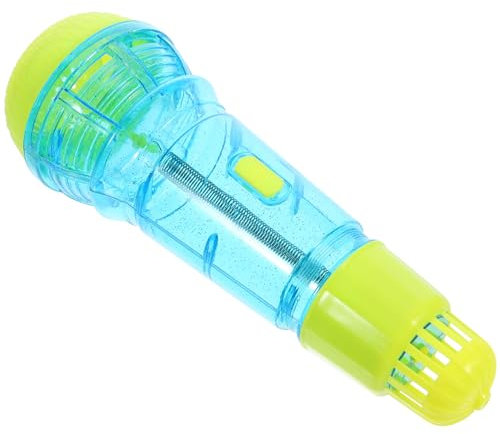 TOYANDONA Boys and Girls Performance Photo Prop Blue Toddler Echo Microphone Toy for Pretend Play