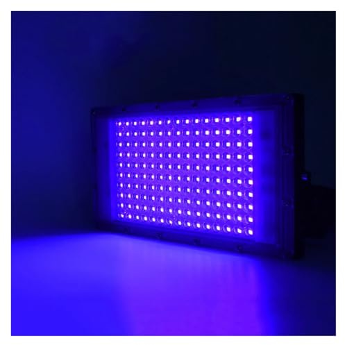UV-LED-Licht, 300W UV Schwarz Licht 395NM 365NM Glow Party UV Fluter IP66 Wasserdichte Blacklights for Fluoreszierendes Glow Party Stage Decor für UV Gel Nägel und Ultraviolette Aushärtung (365-395NM
