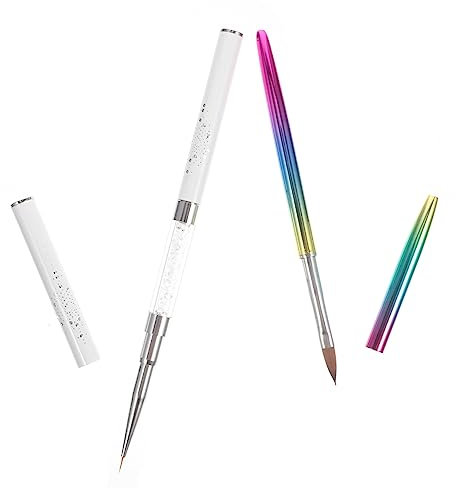 FRCOLOR 2pcs Nail Art Drawing Pens Nail Art Pen Rhinestones for Professional Manicure