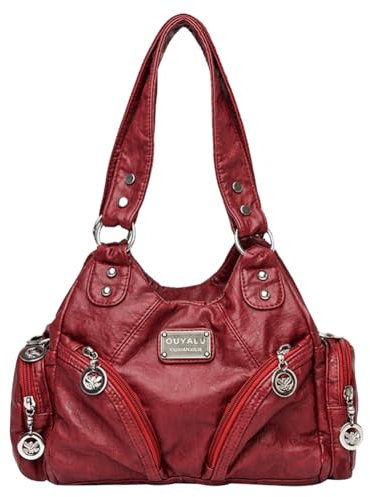 TIAASTAP Klein City Bag Vintage Tasche y2k Handtasche mit Vielen Fächern Damen-Schultertaschen Hobo Bag Ledertasche Handbags Shoulder Bag Damen-Henkeltaschen klein Schultertasche