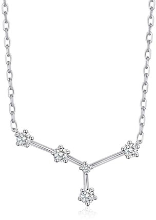 Philip Jones Cancer Star Sign Zodiac Constellation Necklace with Zircondia® Crystals