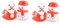 Supvox 2 Sätze Desktop-schneemannfigur Künstlicher Schnee Schneespielzeug Mini Schneemänner Weihnachtliche Wackelfigur Mini- in Form Eines Schneemanns Wackeln Plastik 2 Stück * 2