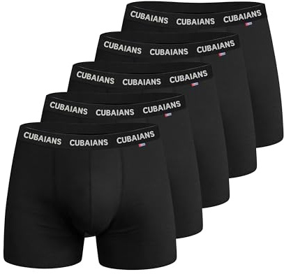 CUBAIANS Jobabo Herren Boxershort 5er Pack Retroshorts Unterwäsche Ohne Kratzenden Zettel