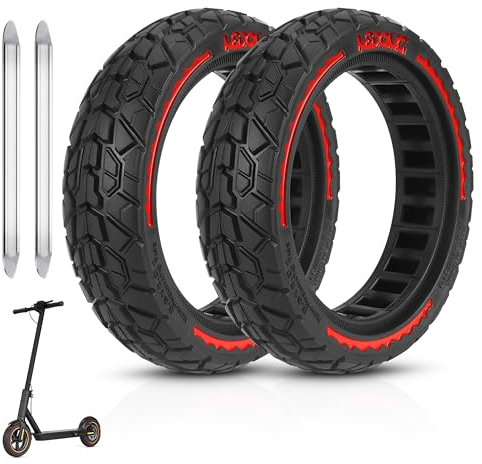 ANSENI Rueda Patinete Xiaomi Offroad 8.5 Pulgadas(8 1/2x2) para Patinete Electrico, Neumatico Maciza Antipinchazo 50/75-6.1,Accesorios Compatible Con Xiaomi M365/Pro,1S, Eessential,Cecotec (2 Ruedas)