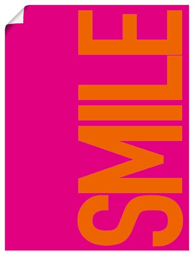 ARTLAND Wanddeko Poster & Kunstdrucke Wandposter 30x40 cm Minimalismus aesthetic room decor Smile dopamin deko U5WE