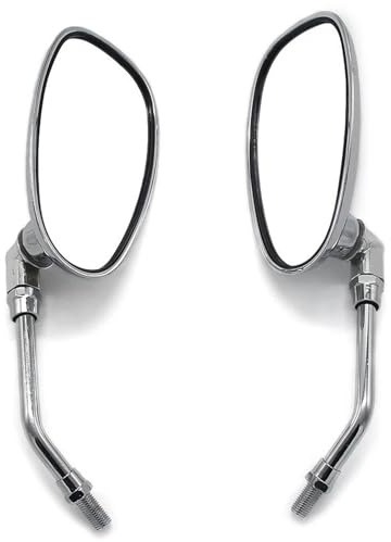 2 Stücke Rückspiegel Seite Spiegel Für Yamaha Universal 10mm XV/125/250/400/535/700/750/920/1000/1100 XJ/400/550/600/900/1100