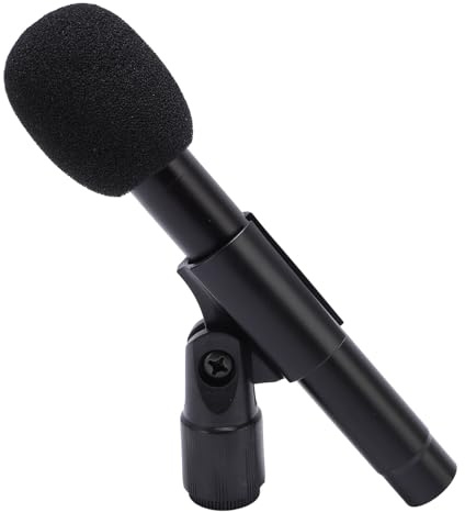 Demeras Microfono a Condensatore a Diaframma Piccolo Riduzione del Rumore Pickup Preciso Microfono per Strumento in Lega di Alluminio 78dB per Chitarra