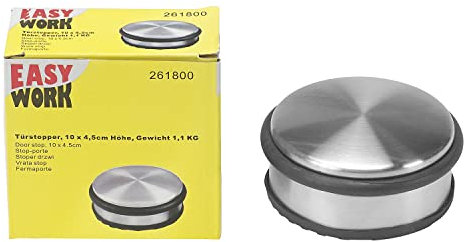 Easy Work 261800 Türstopper, Metall, mehrfarbig, Ø 10 cm x 4,5 cm Höhe