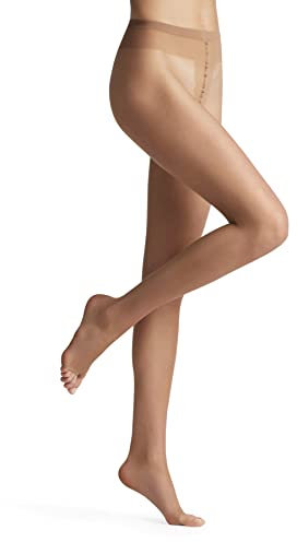 Falke Shelina Toeless 12 DEN W TI Ultra-Transparents Unis 1 Paire Collants, Effet Peau Sun 4299, S-M Femme