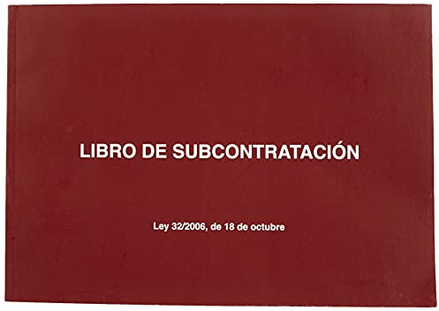 Dohe - Libro de subcontratación - Castellano - Tamaño A4 apaisado (21x29,7 cm) - 10 hojas numeradas y autocopiativas - Material de oficina