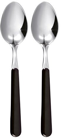 Excelsa Trendy Set 2 Cucchiai, Acciaio Inossidabile, Nero, 19x3.5x2.5 cm, 2 unità