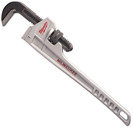 Milwaukee 48 22 7218 18-Inch Aluminium Pipe Wrench - Red/Black/Silver