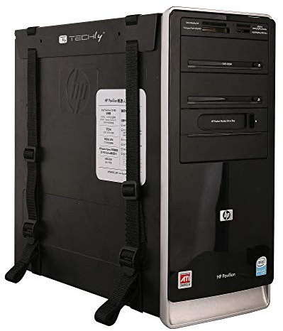 Techly 102215 Supporto per PC da sotto scrivania Nero