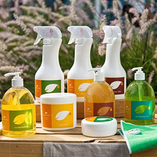 BIO Reinigungs - Basisset von Uni Sapon - Konzentrate - 5 Produkte mit Zubehör zum Setpreis - umweltschonend - chemiefrei - zertifiziert