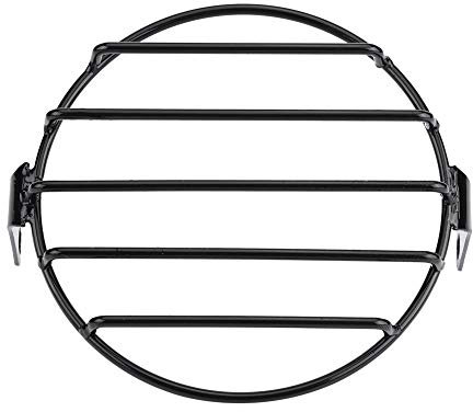 Qiilu 6,5per montaggio laterale per motocicletta, mascherina per griglia rotonda per faro per moto per Cruiser Chopper Cafe Racer(stripes)