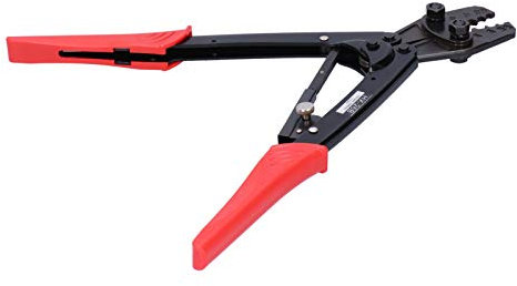 Sertisseuse de borne à cliquet HX-26B, pince à sertir AWG10-4 en acier à haute teneur en carbone + PVC, outils de dénudage manuels pour câble de pêche à câble métallique