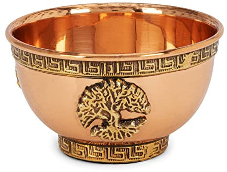 NKlaus Ø 8cm Räucherschale Kupfer Weihrauch Harze Kräuter Betriebsart Räucherkohle 2574