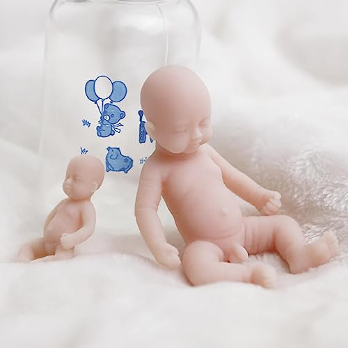 COSDOLL Mini Bambola Reborn in Silicone - Regalo per Ragazzi, Ragazze, Bambini 3+ (5 cm e 10 cm)