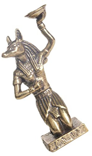 Ägyptische Statue Aus Messing Anubis-Statue Gottheit Schakal Figur Raumdekoration Ägyptische Tierfiguren Gott Der Ägypter Ägyptische Gottstatue Antikes Ägypten Mann Schreibtisch