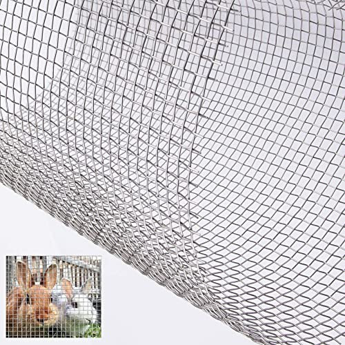 muRzAnsi Wire Mesh, Rodent Mesh 14 Mesh, Stainless Steel Wire Mesh Panels,Insect Metal Mesh Sheet, Fine Wire Mesh,Woven Wire Mesh Filter,For Vents, Home, Kitchen, Garden