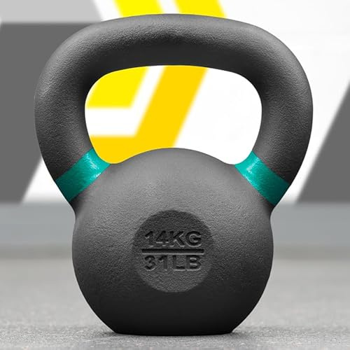FORZA Pro Kettlebells aus Gusseisen [4 kg – 48 kg] | Hochwertige Kettlebells für Krafttraining – 3 Set-Optionen für Heim- und Fitnessstudio