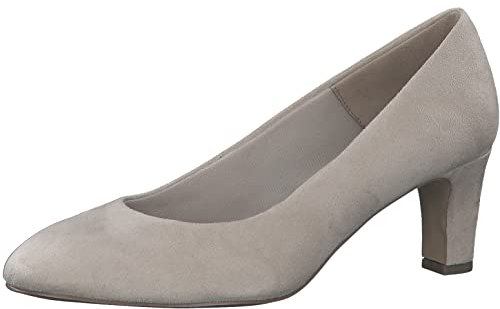 Tamaris Damen Klassische Pumps, Frauen Absatzschuhe,TOUCHit-Fußbett,hochhackige Schuhe,Ausgehschuhe,Abendschuhe,Court Shoes,Ivory,37 EU