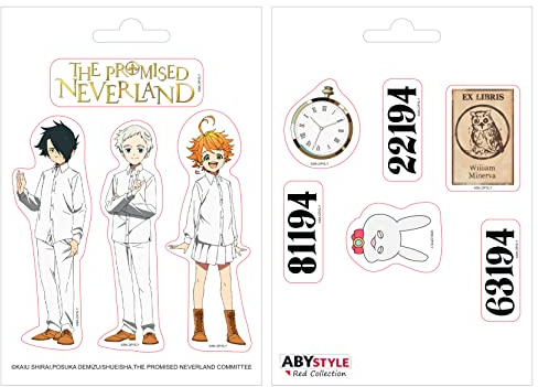 ABYSTYLE - THE PROMISED NEVERLAND Mini Sticker Orphans 16x11cm