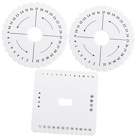 CORHAD 3Pcs Beading Cord Discs Braiding Boards for Handmade Weaving Crafting and Jewelry Making Adjustable Weaving Plate Kit for Bracelet and Cord Projects