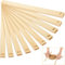 Sasylvia 10 Pcs Pottery Wooden Rolling Pin Guides Sticks Set Polymer Clay Depth Guide Ceramic & Pottery Tools