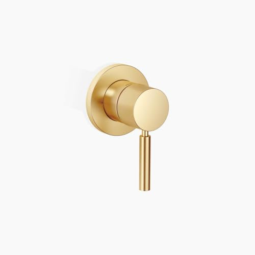 Dornbracht Flush-Mounted Single-Lever Mixer Tap with Cover Plate 78 mm Brushed Brass