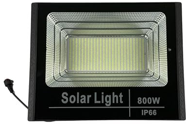 Shunjiuboy Faretto A Led Da 800W Smd Con Pannello Solare Sensore Crepuscolare E Telecomando