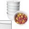 Ritzenhoff & Breker Venezia Lot de 6 bols à céréales I 500 ml I 6 personnes I Ø 14 cm I Élégant bol en porcelaine avec relief aspect galets I Bol blanc pour soupe, salades, chips et autres