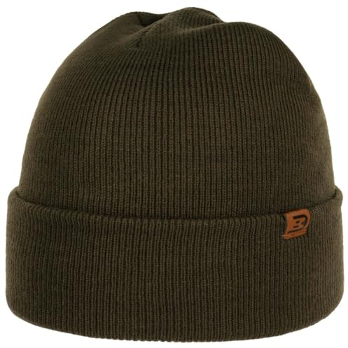 CapUniverse Wind Beanie Umschlagmütze Strickmütze Herren Ganzjährig Oliv One Size