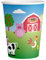 PD-Party- Gobelets en Papier, 7120009, Multicouleur