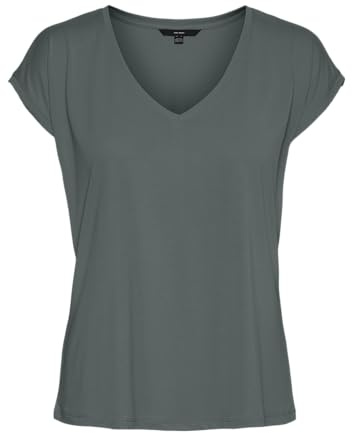 VERO MODA Damen VMFILLI SS V-NECK Tee GA NOOS 10247666