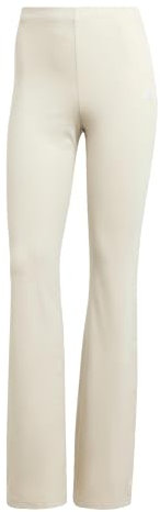 adidas Damen Essentials Small Logo Flared Leggings, Wonder Alumina/White, S