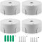 4 Pieces Camera Junction Box: Waterproof Junction Box for Security Camera White Large Storage Capacity Security Camera Mounting Box Universal Junction Box for Bullet Surveillance Camera