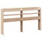 vidaXL Tête de lit avec étagères 135 cm Bois Massif de pin, tête de lit en Bois, tête de lit avec Rangement, tête de lit sur Pied
