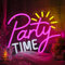 DWOOKE Party-Neonschilder,Let's Party Time Neonlichtschild für Wanddekoration, Kunst-Dekorationslichter, USB-betriebene LED-Schilder, leuchtende Neonlichter für Junggesellenabschied, Geburtstags