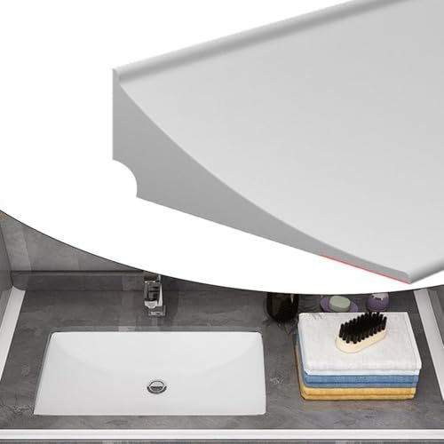 2M Bath Sink Edge Seal Trim, Water Barrier Retaining Strip, Silicone Shower Tray Sealing Strip, Gap Cover Caulk Strip, For Wet And Dry Separation