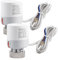 2tlg Stellmotor Fussbodenheizung 230V, Stellantrieb Thermoelektrischer Stromlos Geschlossen, Gewinde M30x1,5, Stellantrieb für Fußbodenheizung, Thermischer Stellantrieb Universal für Fussbodenheizung