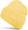 styleBREAKER Kinder Beanie Strickmütze mit breiter Krempe, Feinstrick Mütze doppelt gestrickt, Kindermütze 2-5 Jahre 04024030, Farbe:Butterblumengelb
