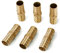 6 Pièces Raccords de Tuyau d'air Comprimé en Laiton de 16mm, 1 en Forme, Connecteur de Tuyau de Carburant, Connecteur Barbelé pour Carburant, Air, Eau, Gazole