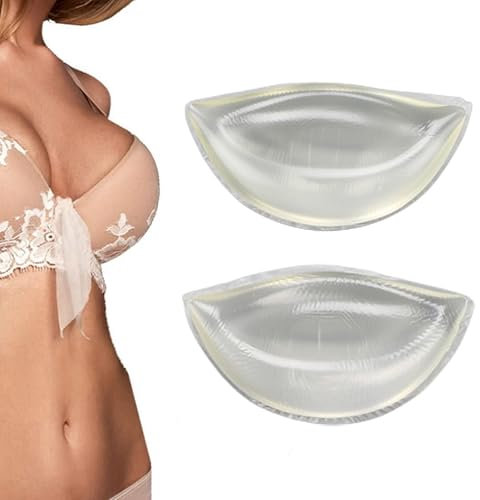 CHAOTEMAI Una Coppia Coppette Assorbilatte Inserti Reggiseno in Silicone Reggiseno Push up Imbottitura Reggiseno Push up Reggiseno Invisibile Coppe Adesive Seno Push up Seno Silicone