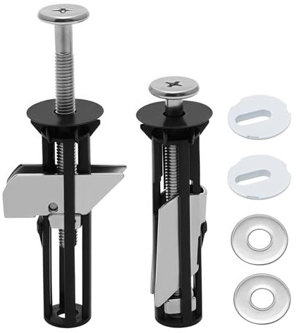 Toilet Seat Bolts and Screws,Toilet Seat Fittings,Heavy Duty Toilet Seat Fastener Bolt Kit,toilet fixing kit,Toilet Seat Replacement Parts Kit(Screws-2)