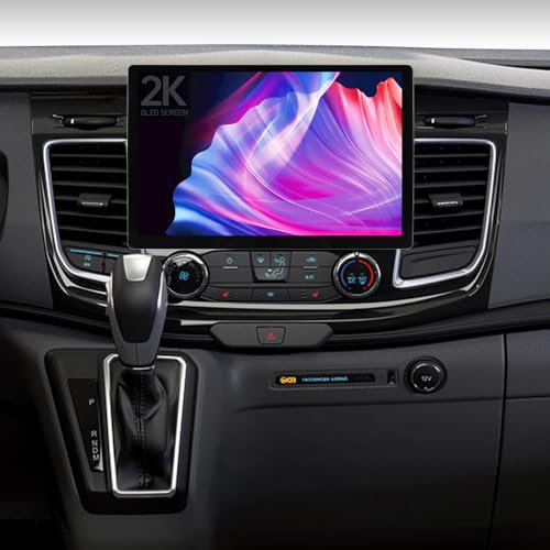 ACAVICA 13,1 Android Autoradio für Ford Transit Custom 2018-2022 - Wireless CarPlay, Android Auto, GPS Navigation, 4G+64G, Rückfahrkamera, Bluetooth (13,1 Zoll Radio, 4+64GB)
