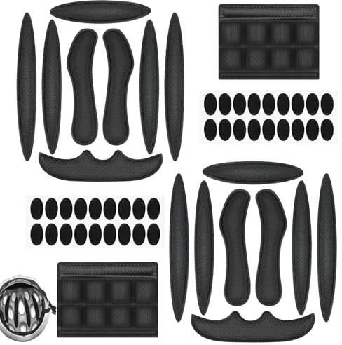 Helmpolster Schaumstoff 2 Sets Fahrradhelm Polster Ersatz Fahrrad Helm Polster Universal Fahrradhelm & Zubehör Pads mit Helm Kinnpolster für Kinderhelm Fahrrad Motorrad